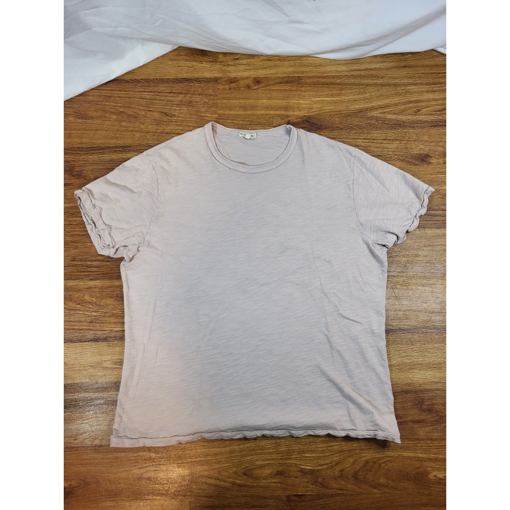 Alex Mill T-Shirt Mens XL Pink Cotton Short Sleeve Crew Basic Casual Heavyweight